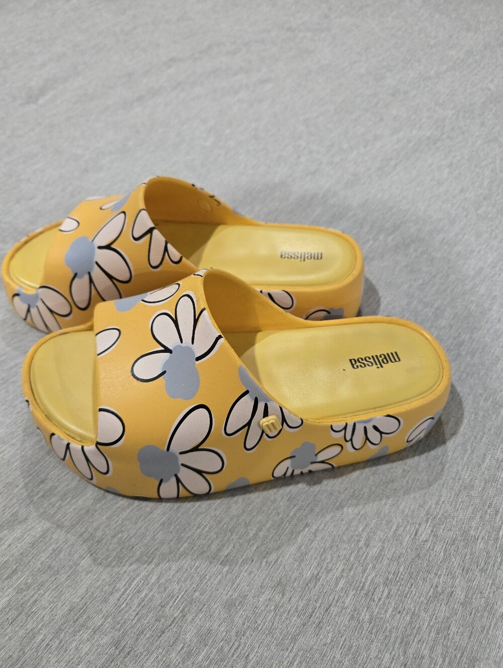 Melissa Free Print Platform Jelly Sandals Size 8